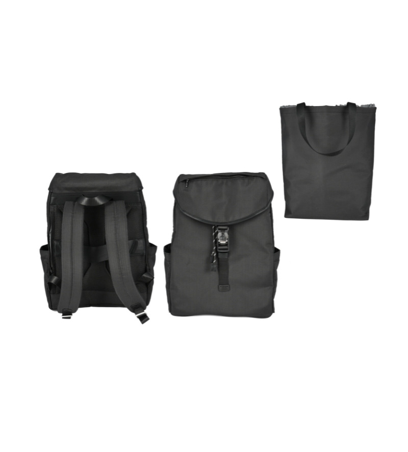 黑色多功能城市通勤包